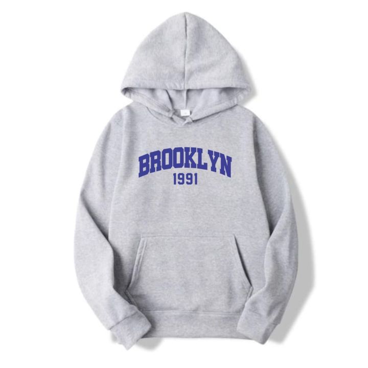 Hoodie BROOKLYN 1991 Bahan Fleece ( PRIA & WANITA )