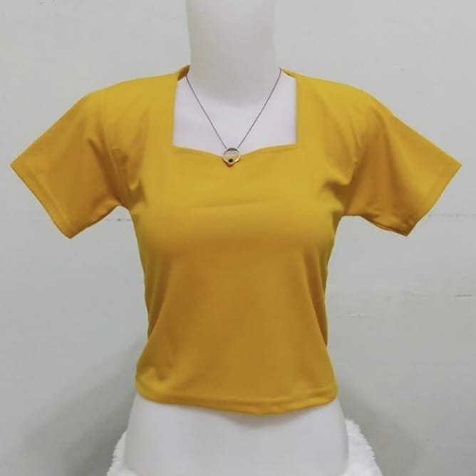 T-shirt Crop Soltice Kaos Trendy Wanita