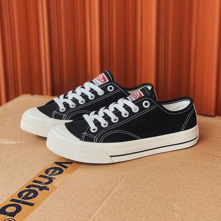 Sepatu Ventela Public Low Black Natural Sneakers Wanita