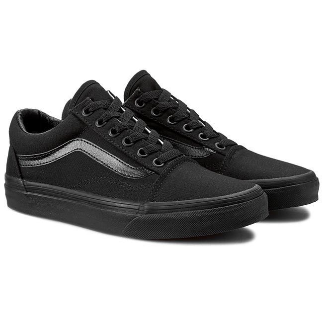 Sepatu Vans Old Skool Black Sneakers Pria & Wanita